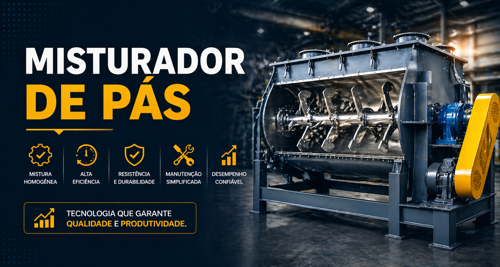 Misturador de pás